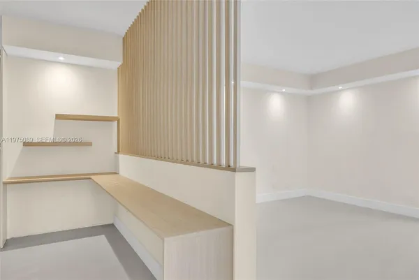 a view of an empty room