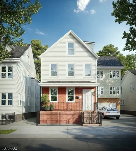 a view of multiple houses