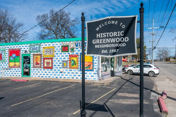 a view of outdoor space with sign board