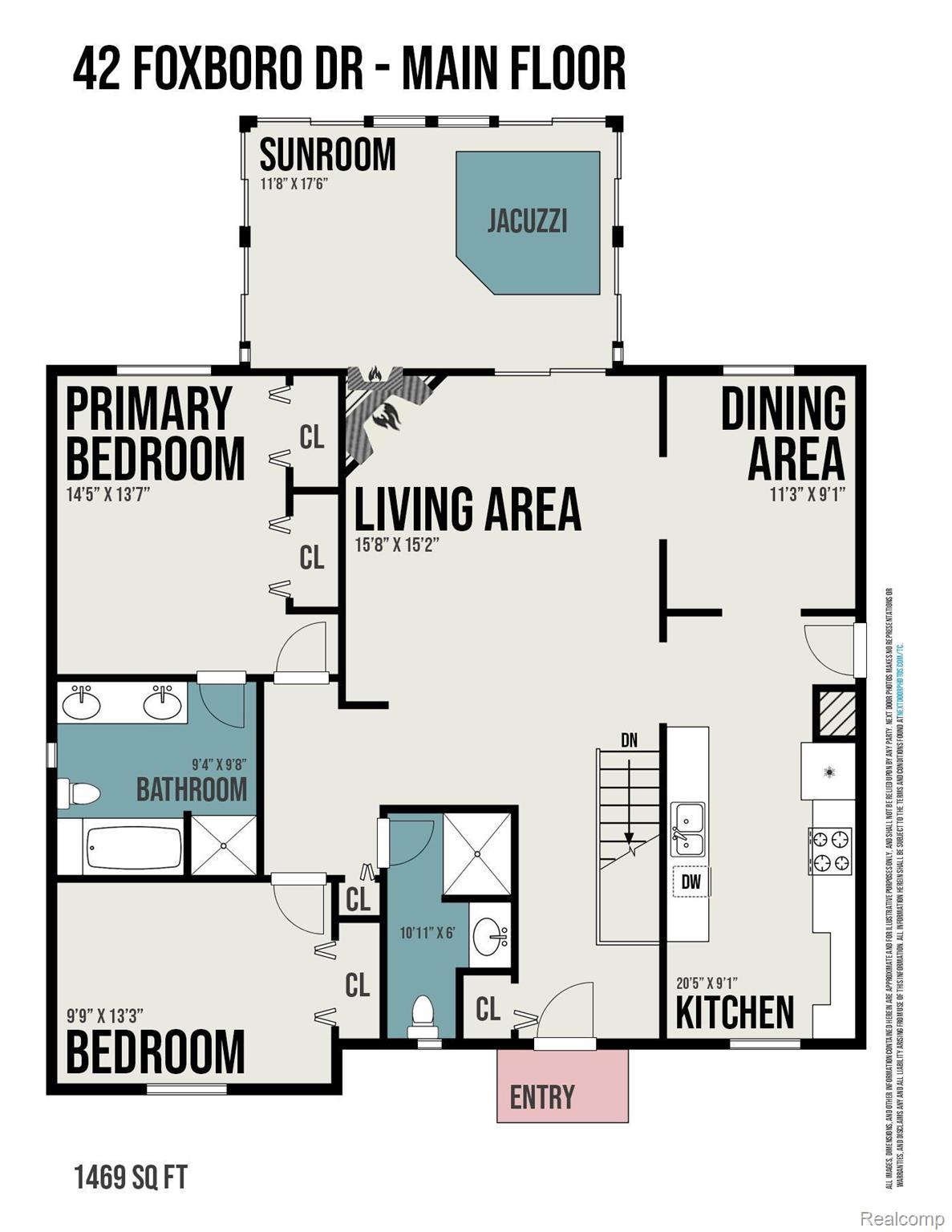 42 Foxboro Drive Rochester, MI 48309 - Photo 31 of 32 Floor plan of main florr
