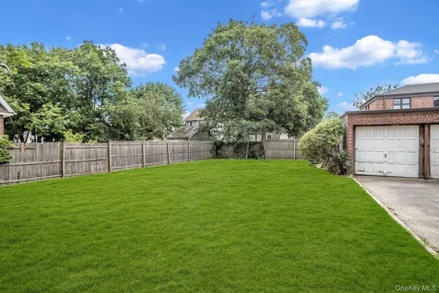 a view of a backyard with a garden