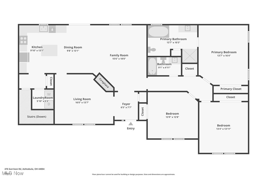 476 Garrison Road Ashtabula, OH 44004 - Photo 49 of 50 Floor plan