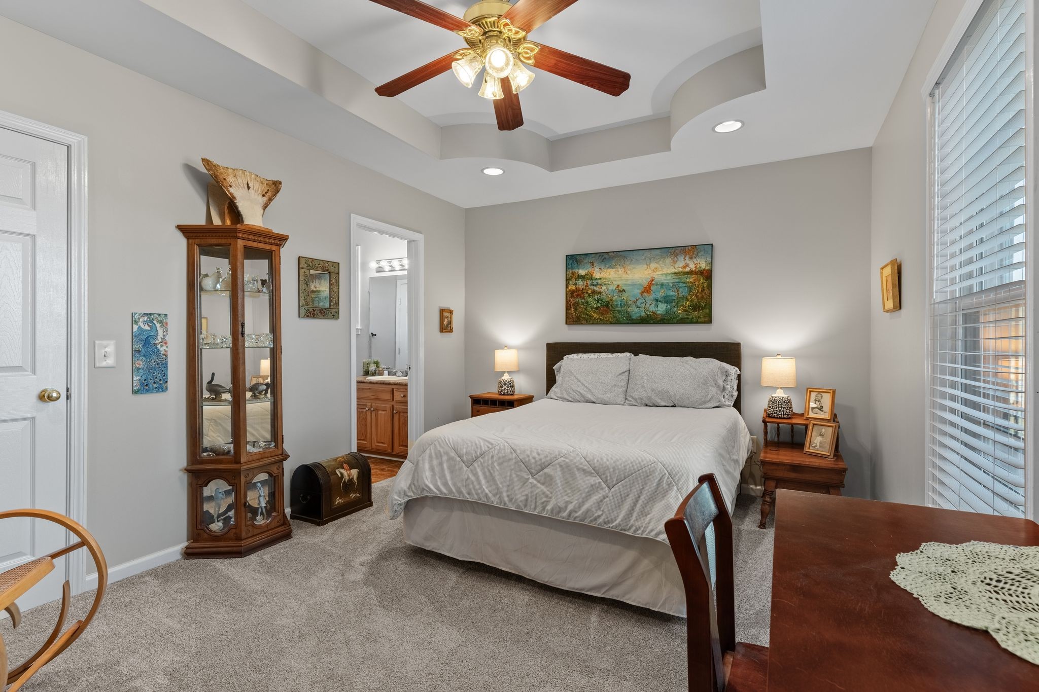 3736 Armstrong Road Springfield, TN 37172 - Photo 14 of 60 a bedroom with bed and a chandelier