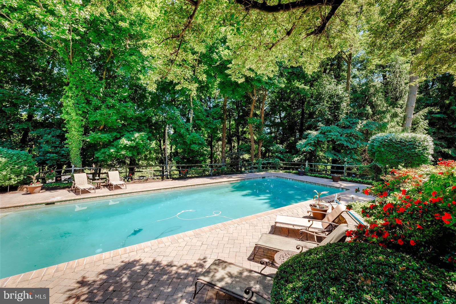 1700 Old Welsh Road Huntingdon Valley, PA 19006 - Photo 67 of 105 a view of yard with swimming pool and green space