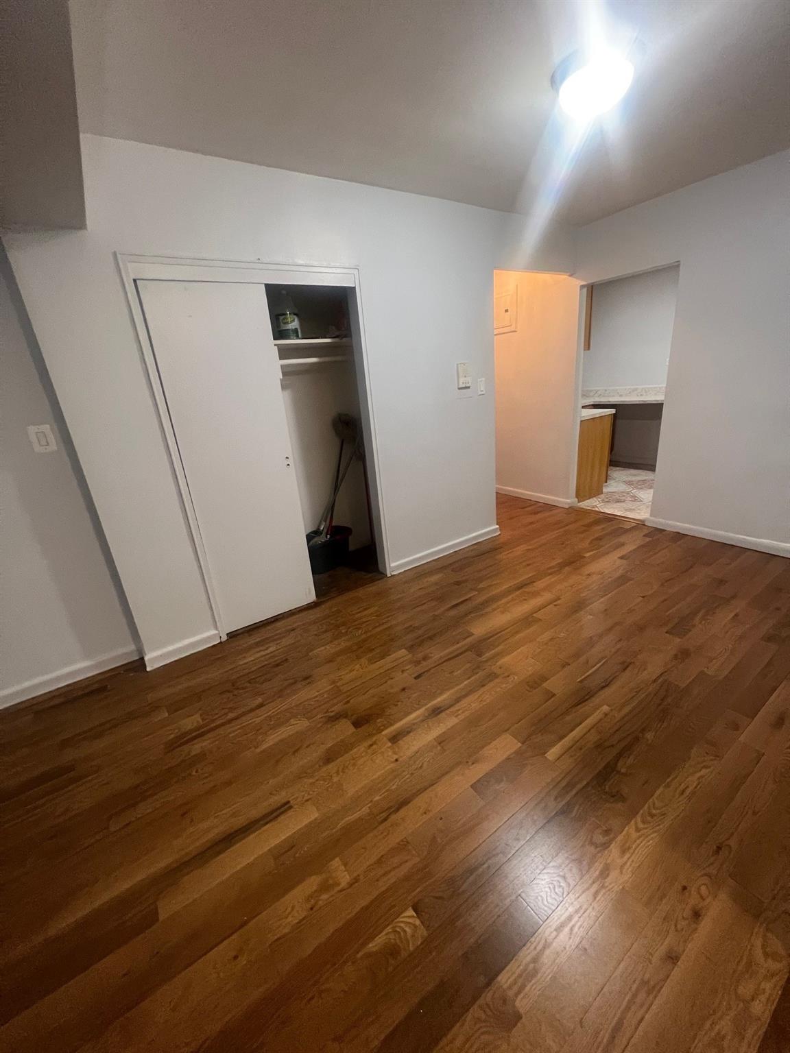 285 East 35th Street, Unit 2D Brooklyn, NY 11203 - Photo 4 of 21 Unfurnished bedroom with dark wood finished floors and a closet