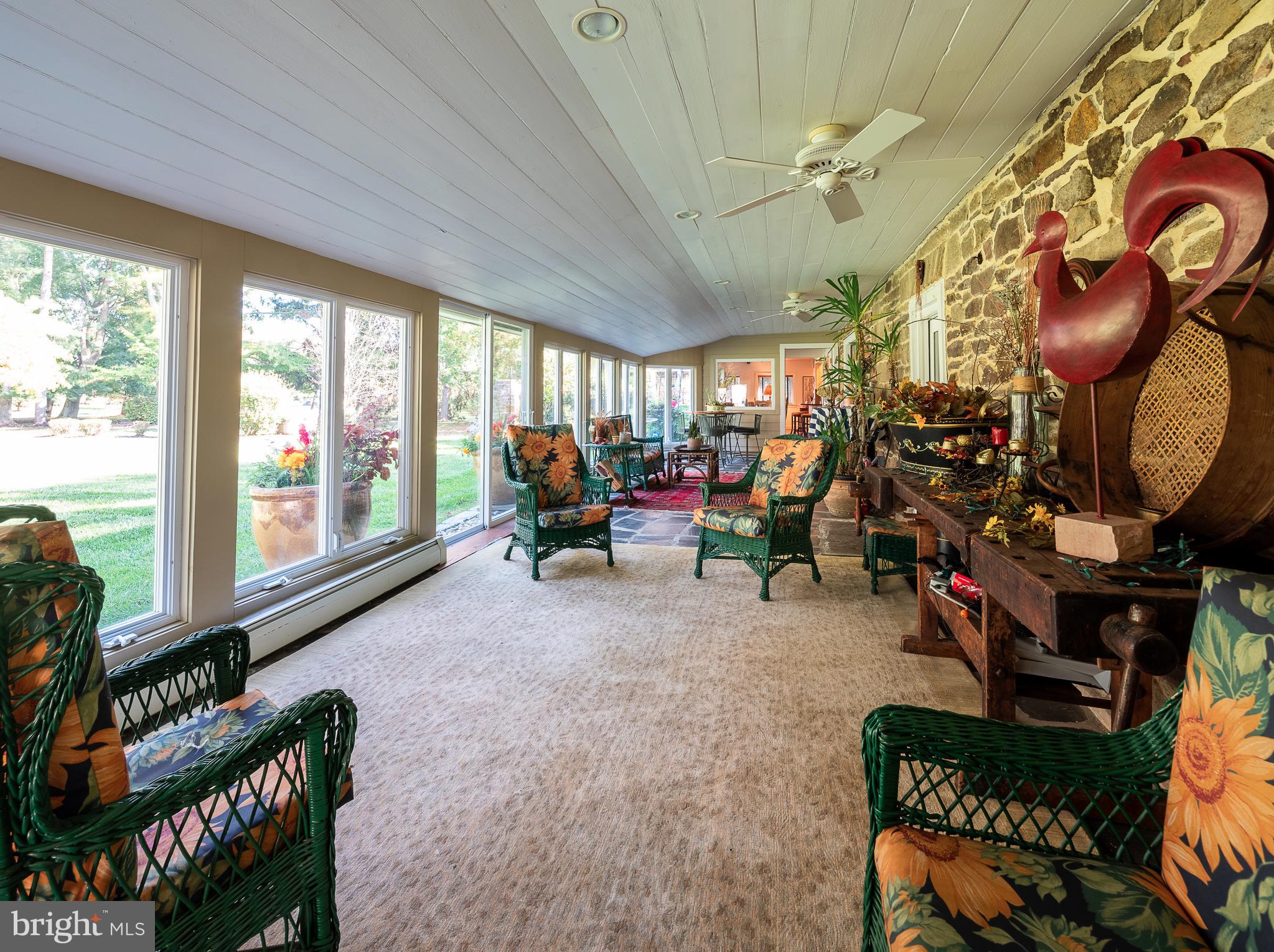 3 Belmont Way Holland, PA 18966 - Photo 44 of 82 Stone wall in the sunroom