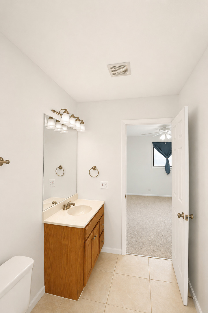 707 Sunfish Point, Unit 707 Schaumburg, IL 60194 - Photo 16 of 20 a bathroom with a sink and a mirror