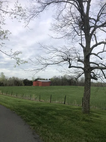 a view of a big yard of grass and covered with green space