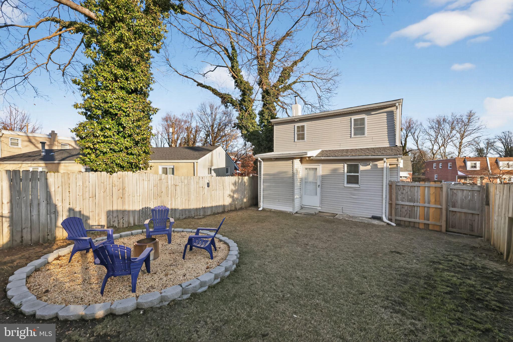 446 Vernon Street Media, PA 19063 - Photo 2 of 36 Fenced yard with fire pit