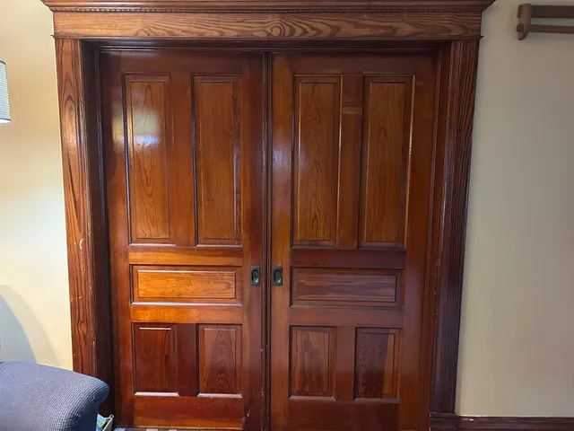 a view of front door