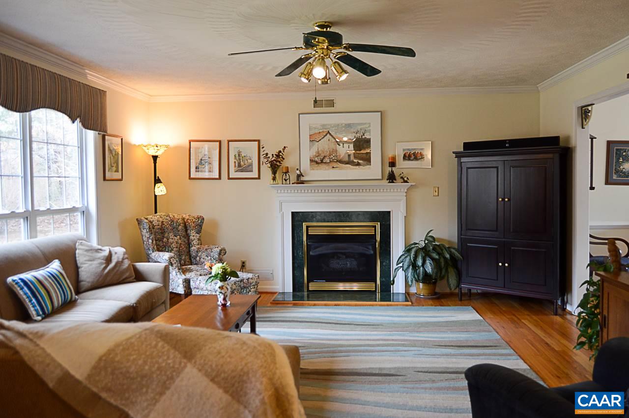 6688 Amicus Road Ruckersville, VA 22968 - Photo 7 of 43 a living room with furniture and a fireplace