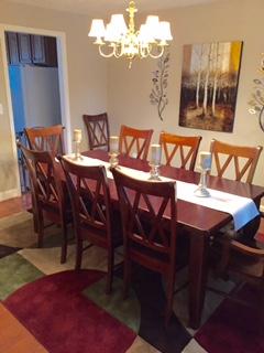 176 MacGregor Drive Blue Ridge, VA 24064 - Photo 6 of 28 a view of a dining room with furniture and chandelier