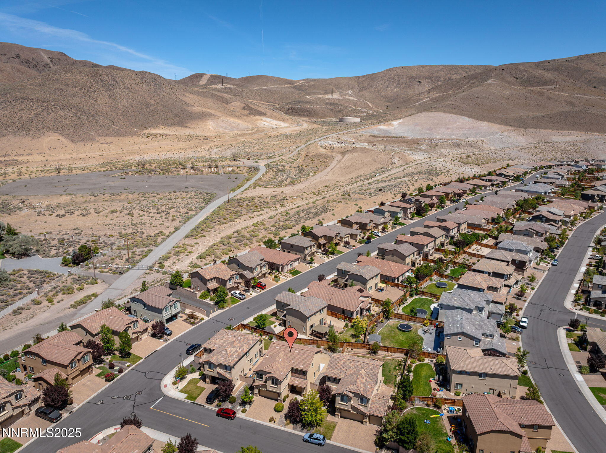 9610 Eventer Lane Reno, NV 89521 - Photo 32 of 38 an aerial view of residential houses with outdoor space