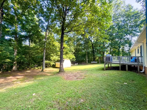 a view of yard with green space
