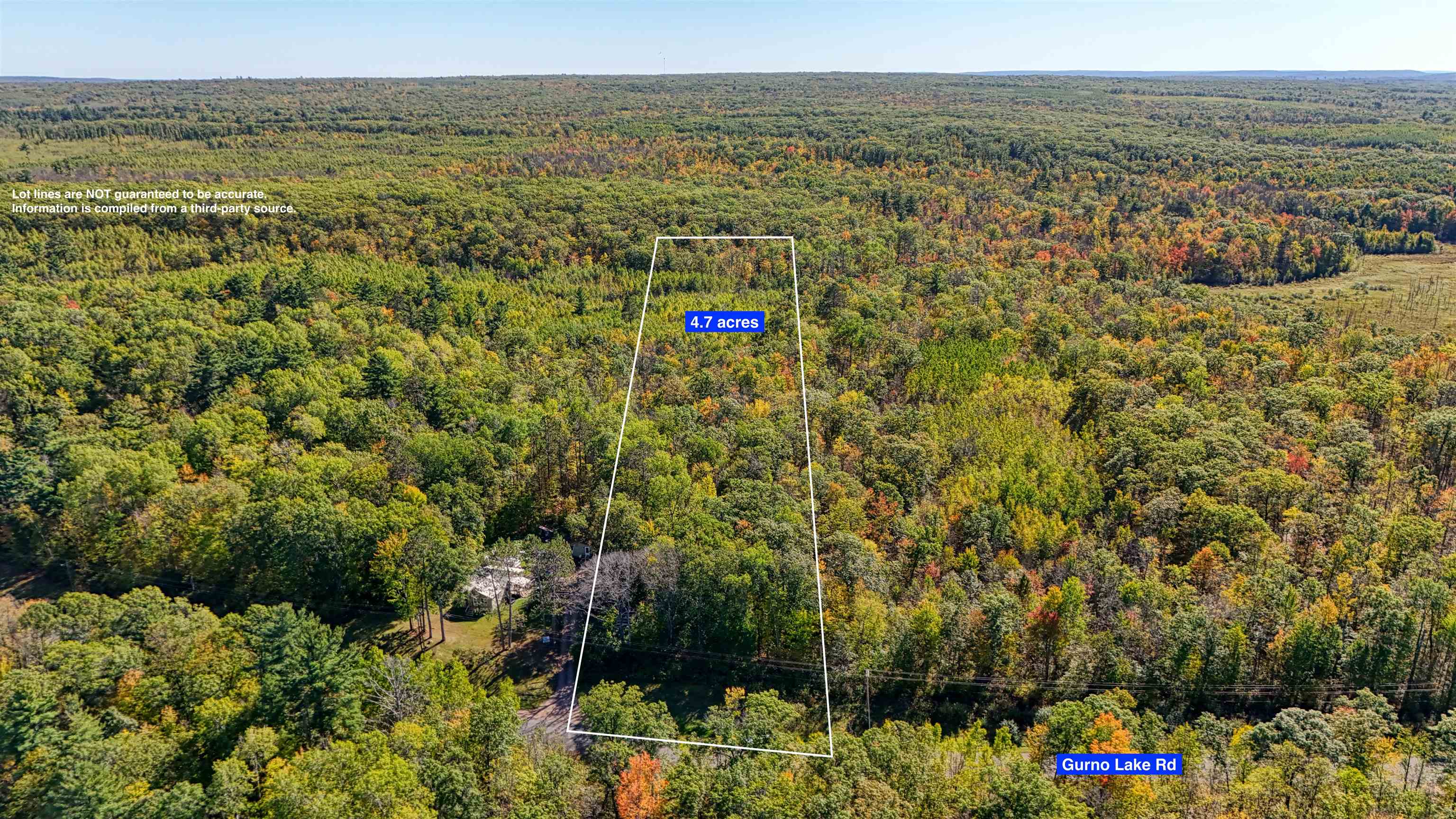 View of property location with property boundaries highlighted