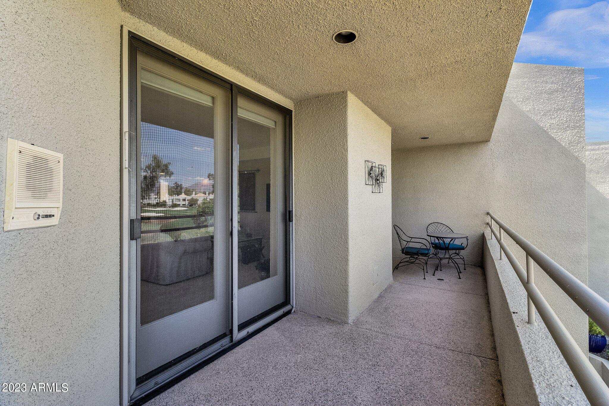 7760 East Gainey Ranch Road, Unit 29 Scottsdale, AZ 85258 - Photo 20 of 54 Balcony Off Living Room