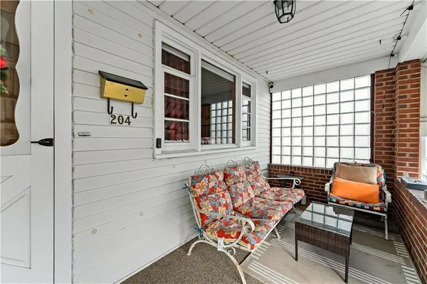 a outdoor space with lounge chair