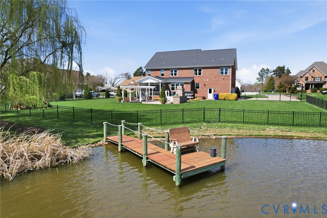 2007 Channel View Terrace Chester, VA 23836 - Photo 4 of 52 Easy access to the dock! The pond is full of bass