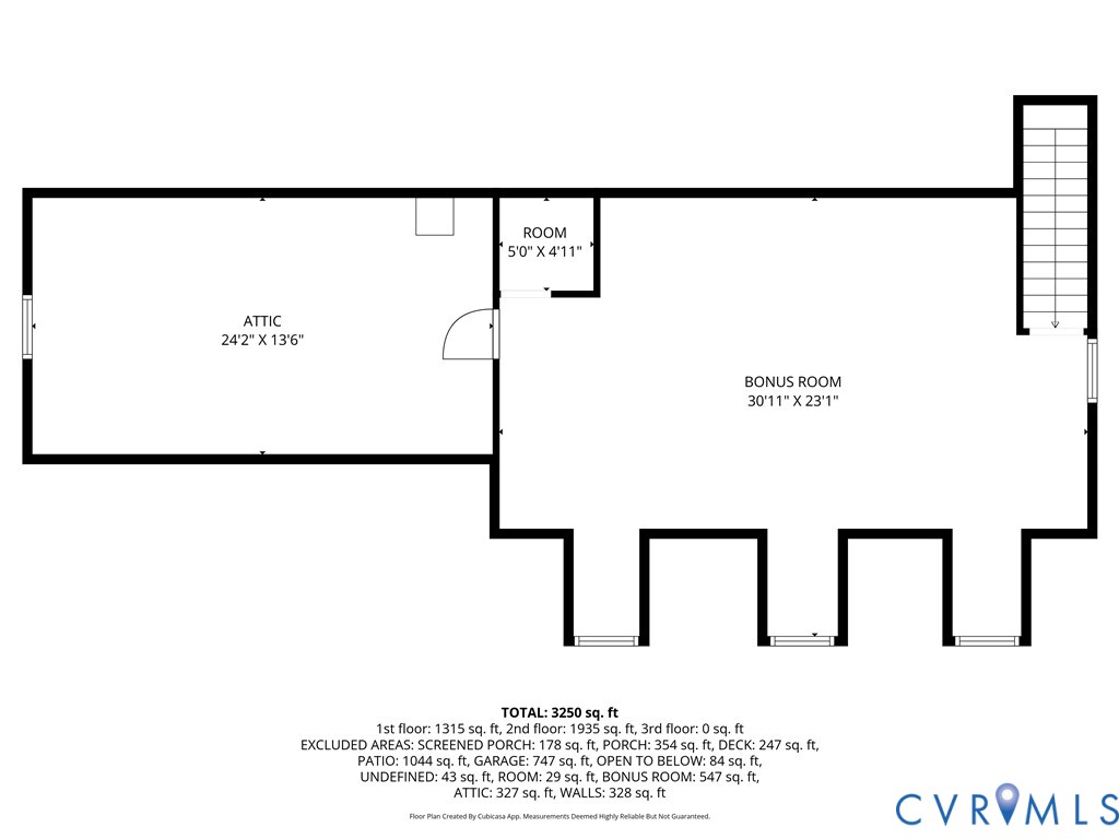 2007 Channel View Terrace Chester, VA 23836 - Photo 51 of 52 Third Floor with 600 sq ft of space ready for floo