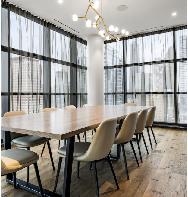 741 North Wells Street, Unit 1401 Chicago, IL 60654 - Photo 9 of 12 a view of a dining room with furniture and window