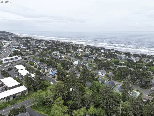 an aerial view of a city