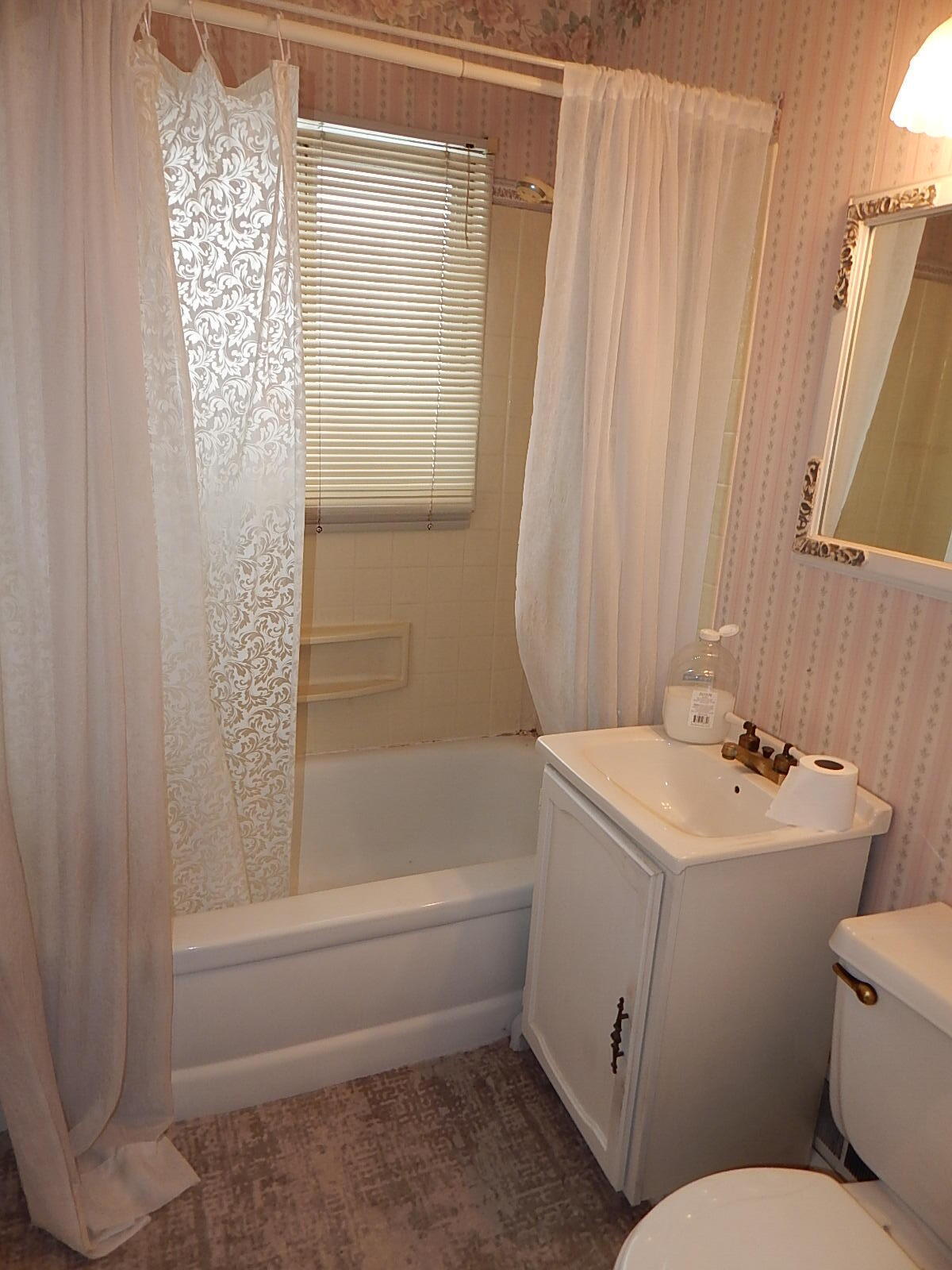 367 Chestnut Street Michigan City, IN 46360 - Photo 6 of 11 a bathroom with a sink a toilet and shower