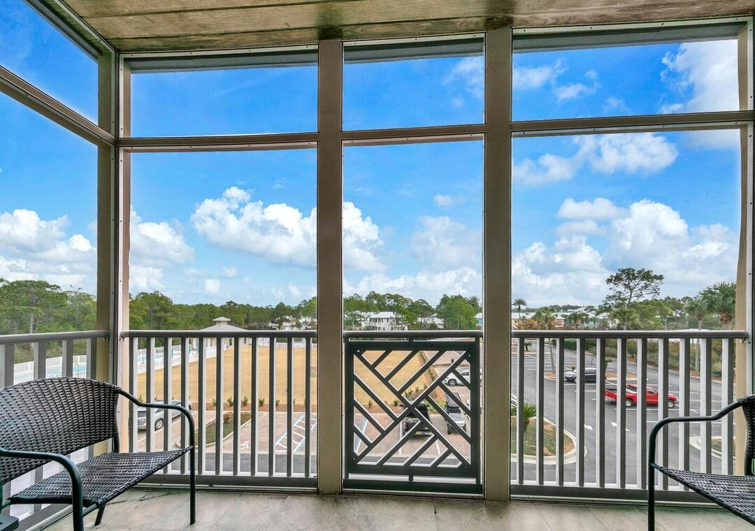 231 Somerset Bridge Road, Unit 2308 Santa Rosa Beach, FL 32459 - Photo 3 of 47 a view of a balcony with furniture
