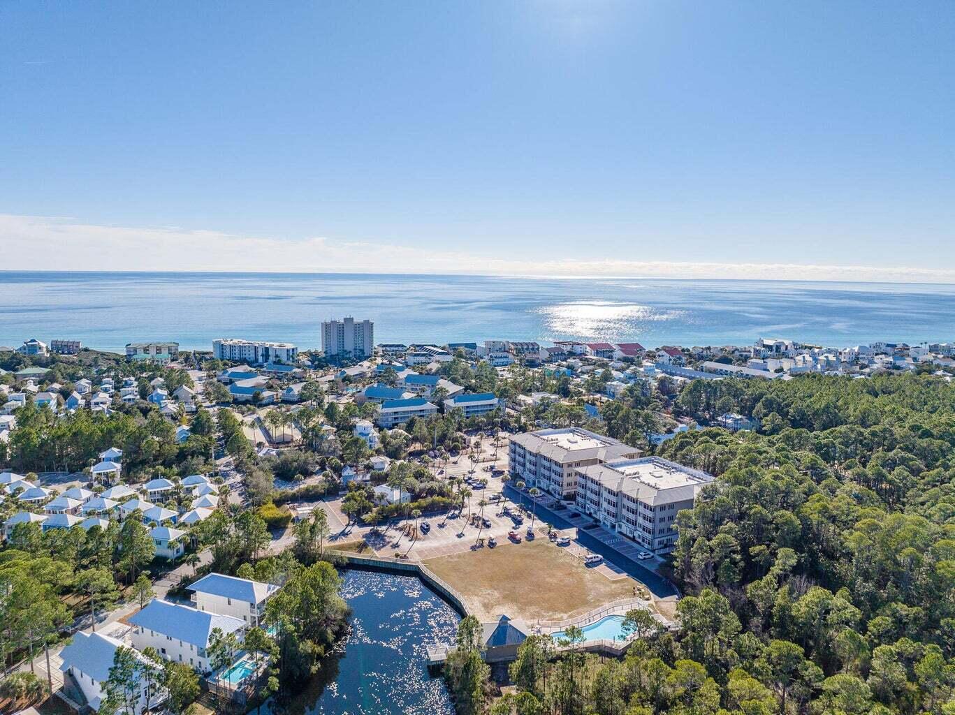 231 Somerset Bridge Road, Unit 2308 Santa Rosa Beach, FL 32459 - Photo 40 of 47 an aerial view of residential building with green space