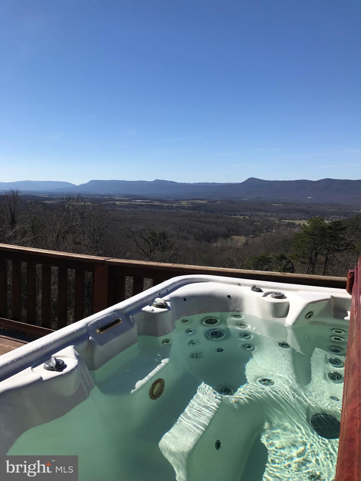 205 Meadow Hill Lane Rileyville, VA 22650 - Photo 39 of 53 a view of swimming pool from a balcony