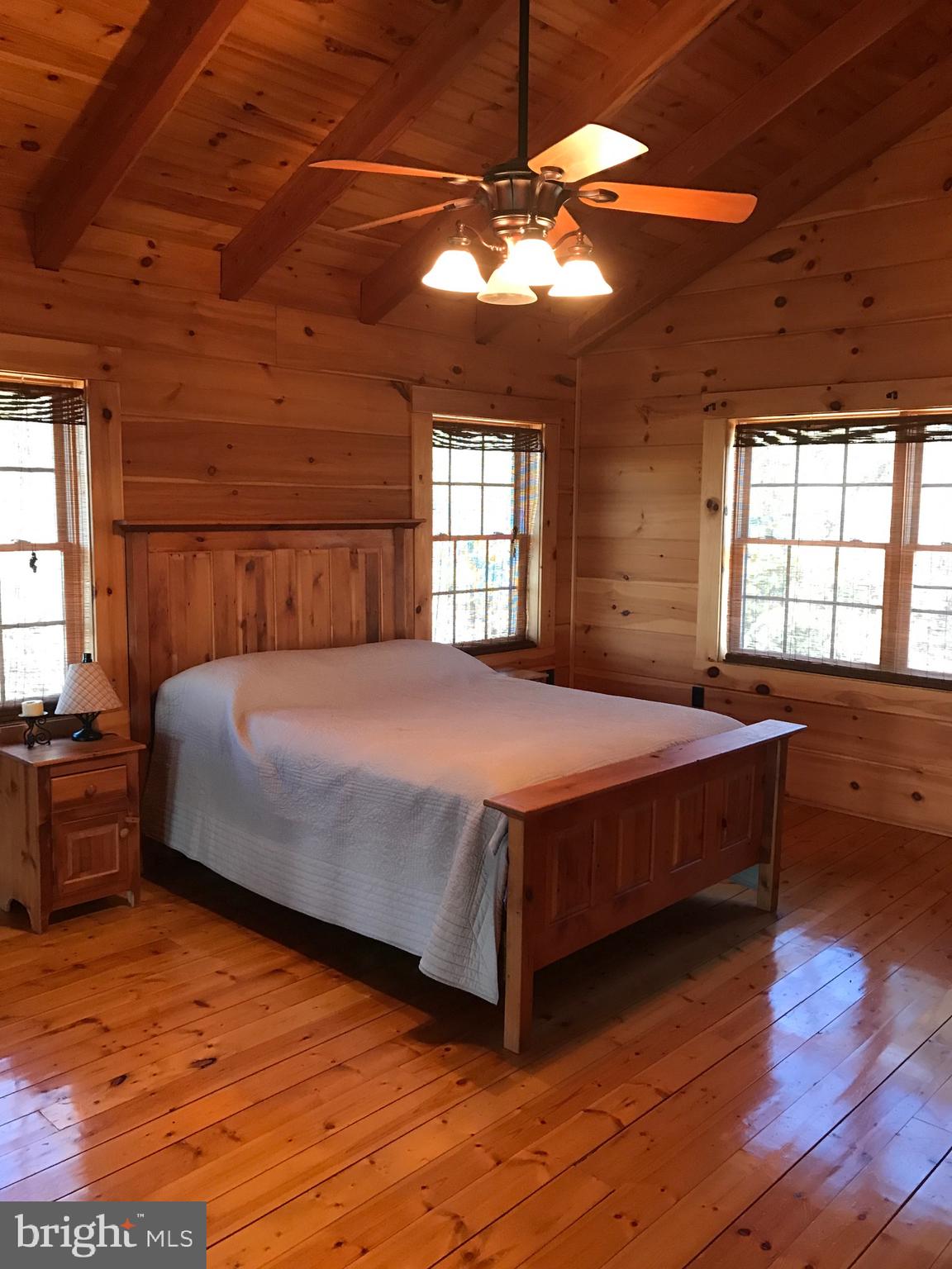 205 Meadow Hill Lane Rileyville, VA 22650 - Photo 46 of 53 a large bed sitting in a bedroom next to a window