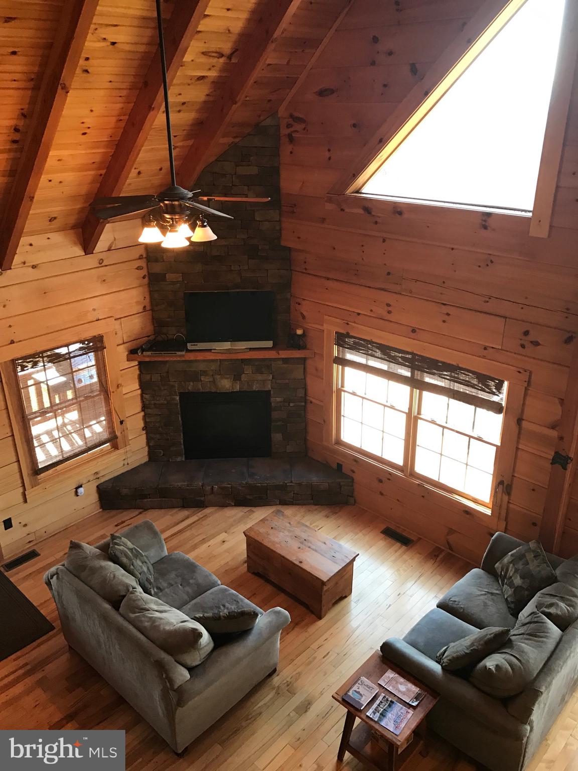 205 Meadow Hill Lane Rileyville, VA 22650 - Photo 47 of 53 a living room with furniture and a fireplace