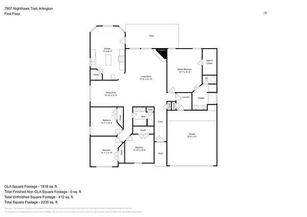 $2,530 | 7907 Nighthawk Trail, Arlington, TX 76002