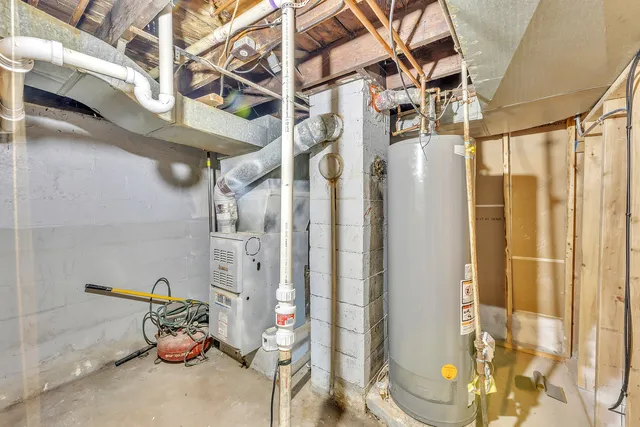 a view of storage and utility room