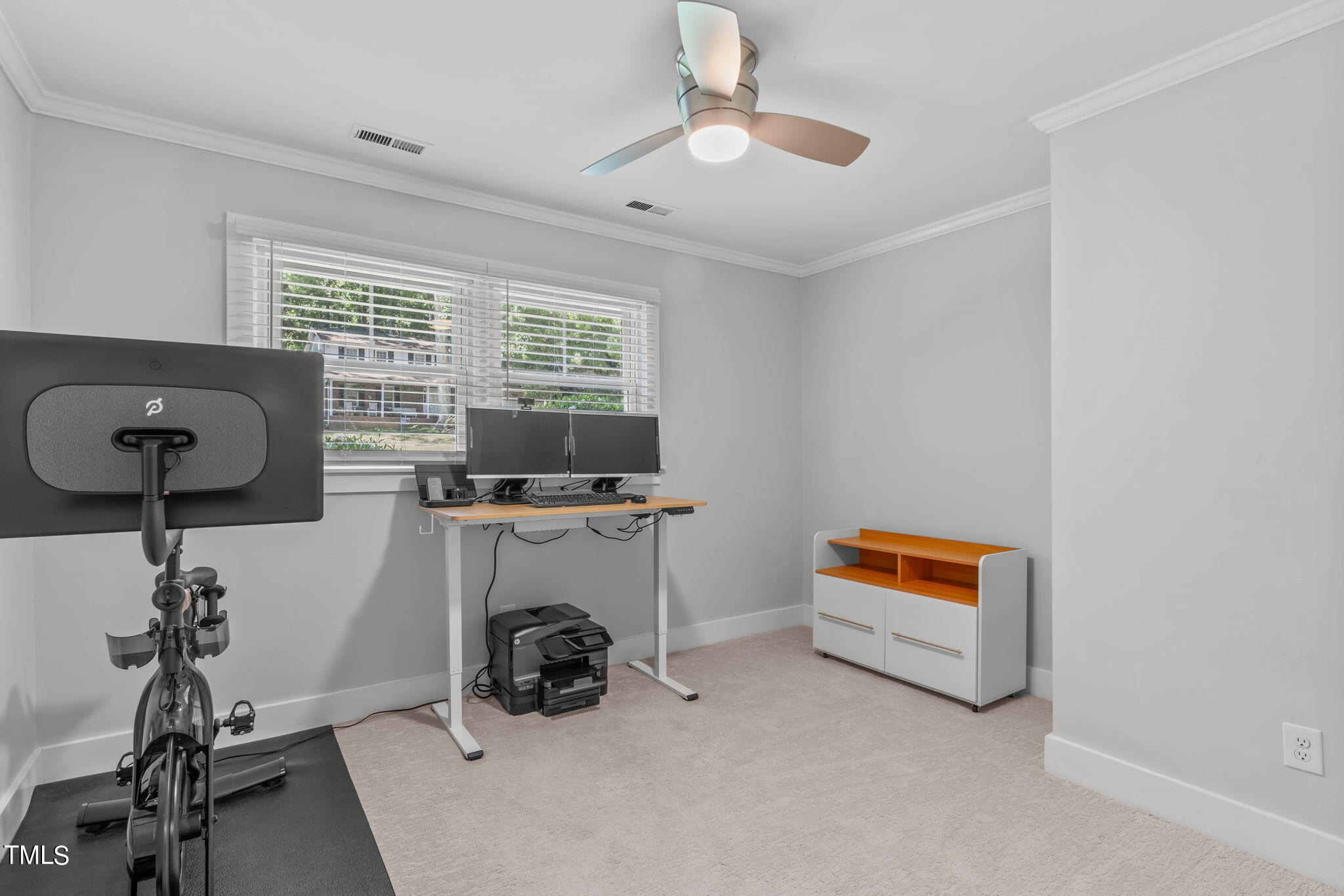 517 Compton Road Raleigh, NC 27609 - Photo 33 of 51 a view of workspace with furniture and windows