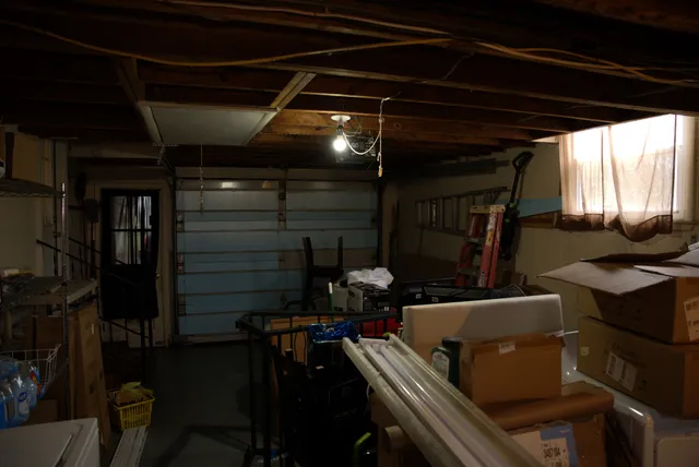 a room with furniture