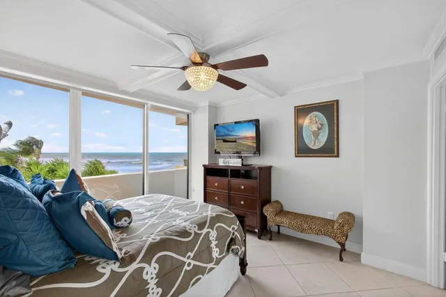 a view of an ocean beach