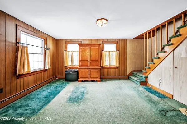 a view of an entryway with staircase