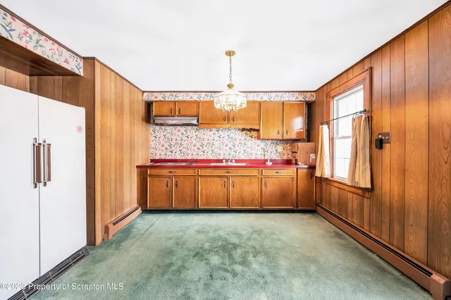 a view of hallway with stairs