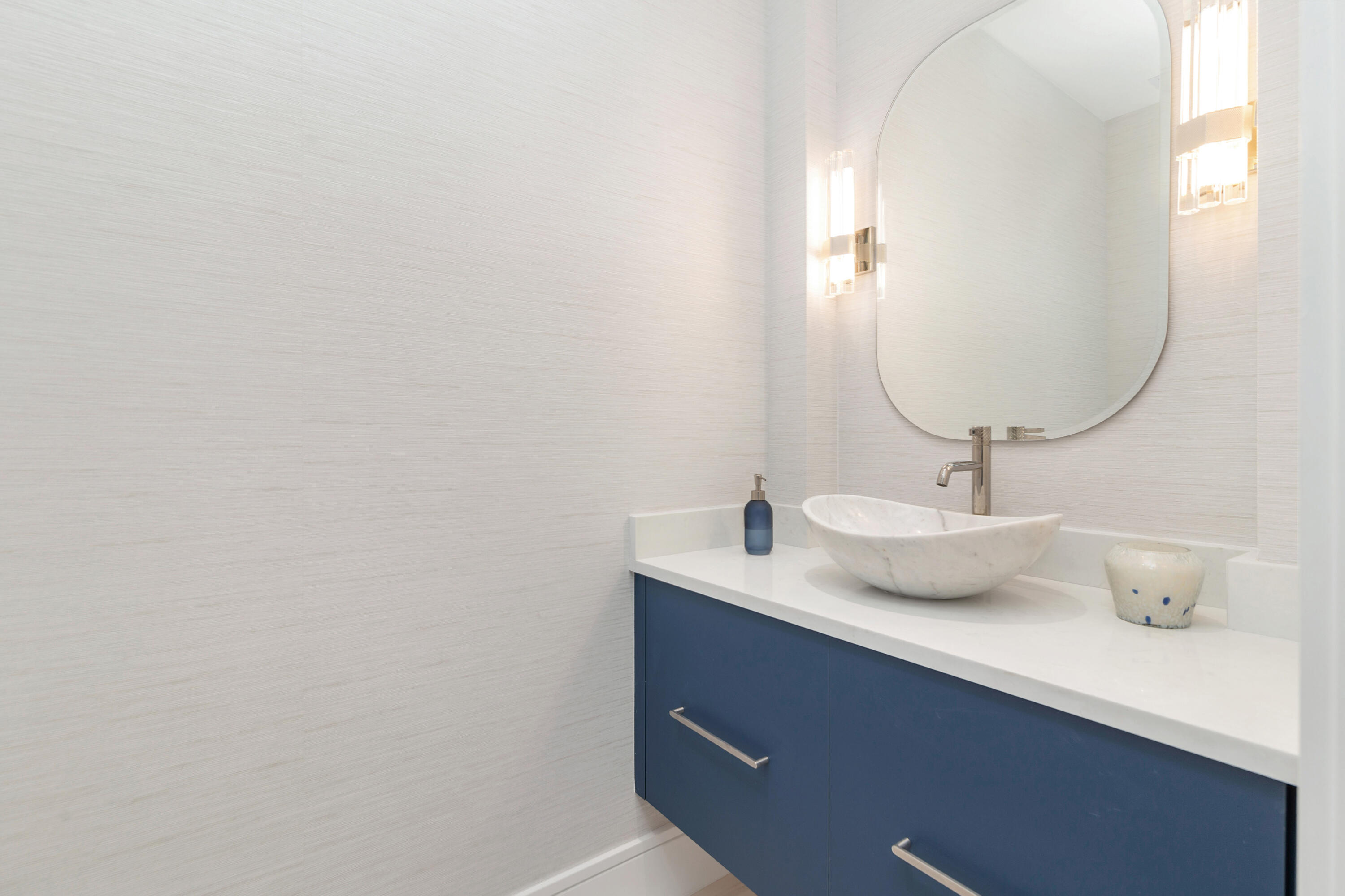 223 Monterey Road Palm Beach, FL 33480 - Photo 29 of 45 a bathroom with a sink and a mirror