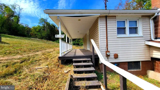 a view of outdoor space and deck
