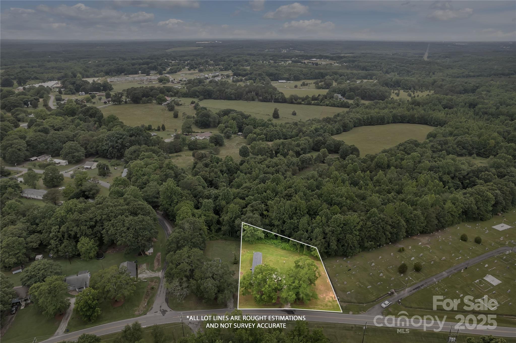 203 Bethlehem Church Road Grover, NC 28073 - Photo 4 of 34 an aerial view of a house with a yard