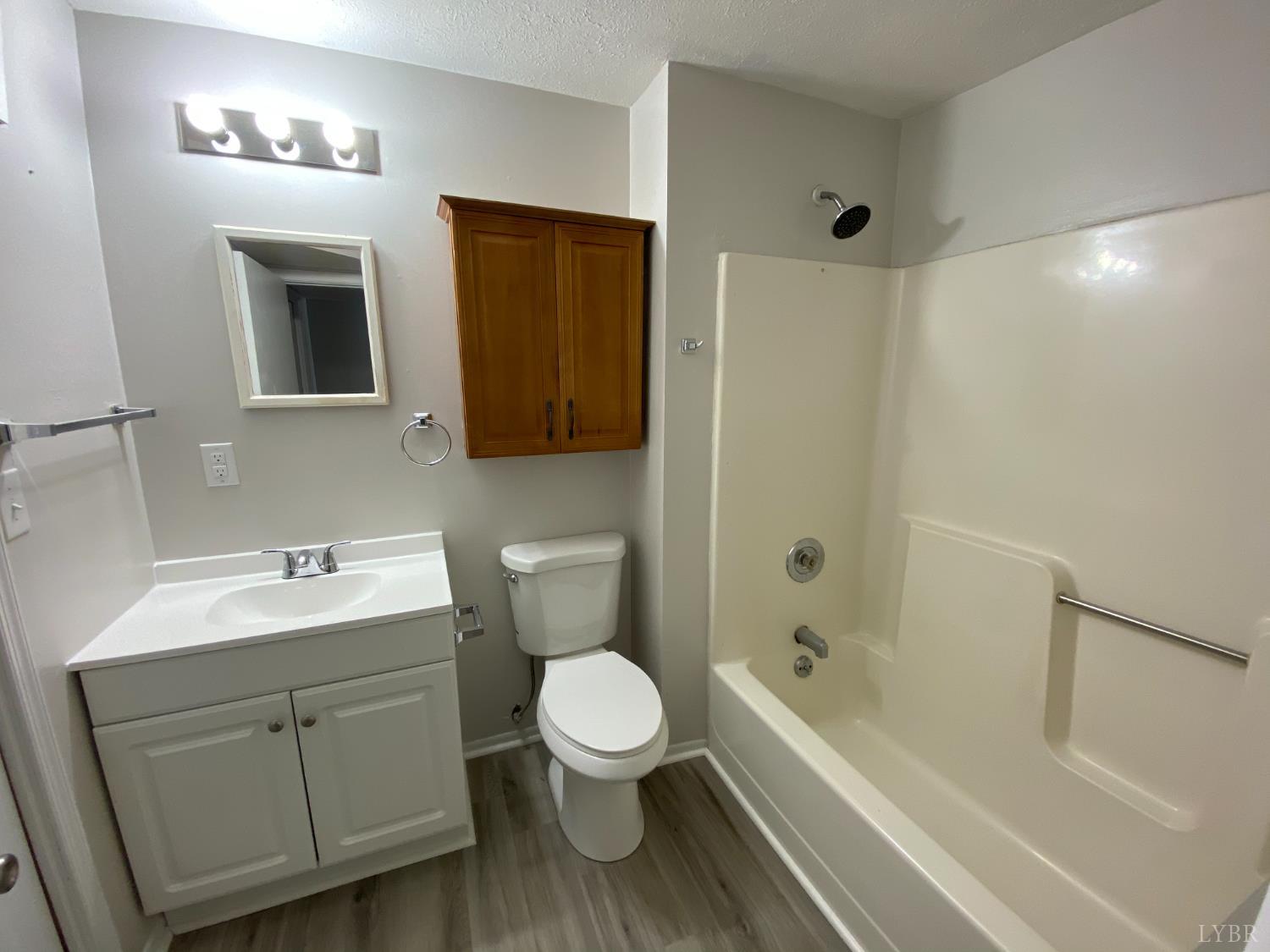 319 Greenhouse Road Rustburg, VA 24588 - Photo 35 of 47 a bathroom with a toilet sink a mirror a bathtub and shower