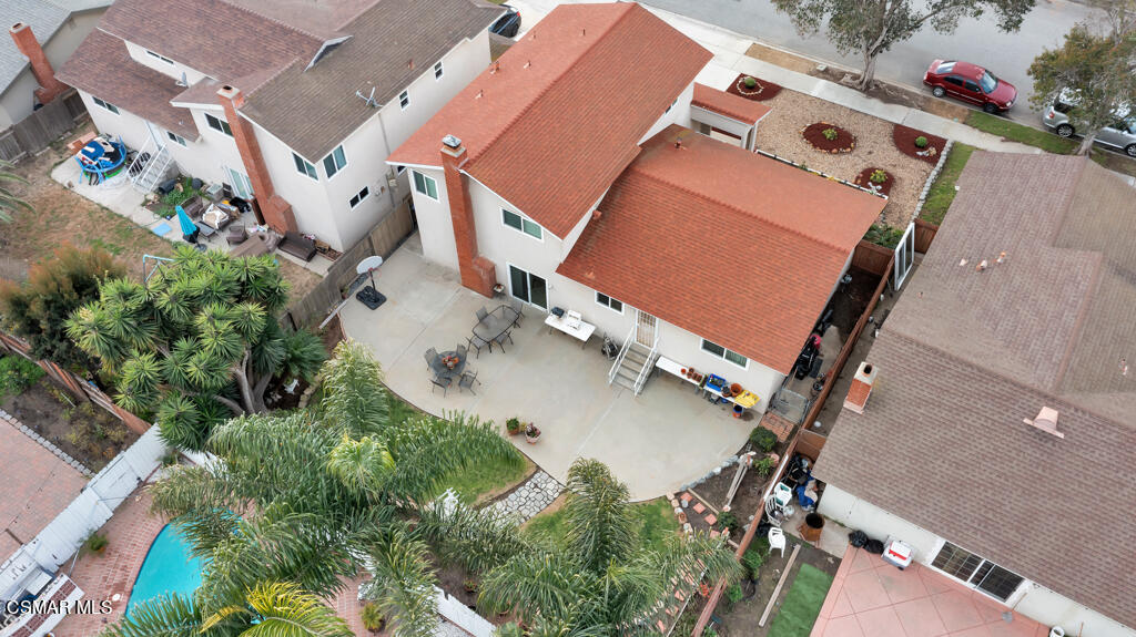 1300 Rachel Drive Oxnard, CA 93030 - Photo 39 of 50 an aerial view of a house with a yard and lake view