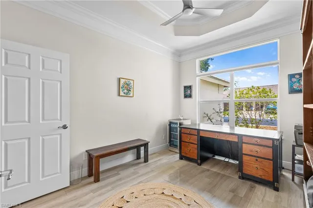 a room with furniture and window