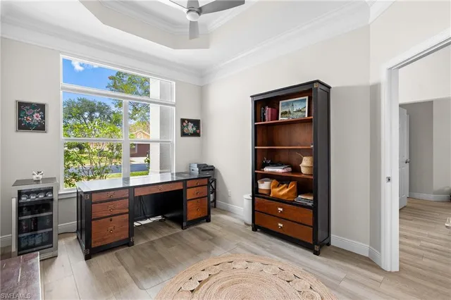 a room with furniture and window