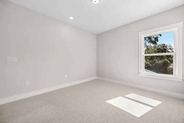 an empty room with window