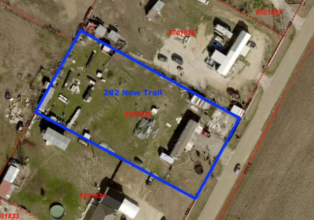 Map / location with property parcel outlined