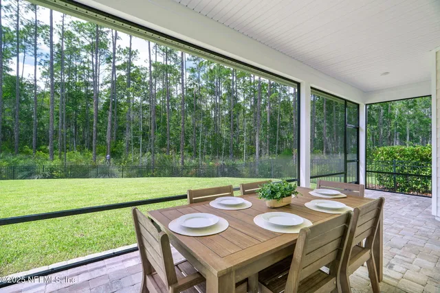 a house view with a outdoor space