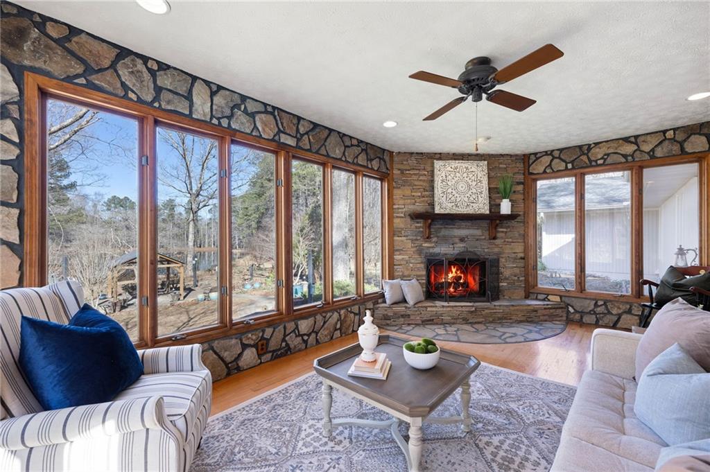 8277 Buchanan Highway Dallas, GA 30157 - Photo 18 of 36 a living room with furniture and a large window