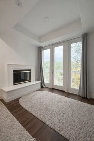 a view of livingroom with furniture and fireplace